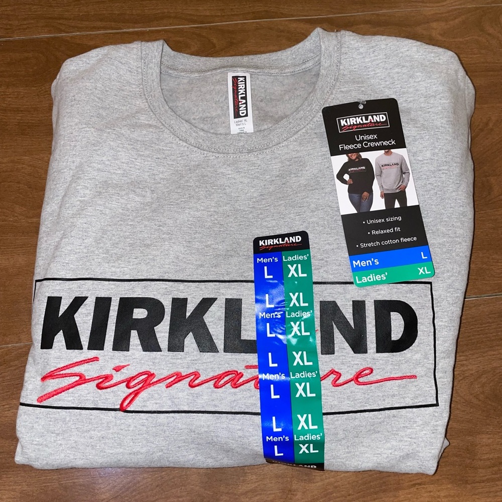 Kirkland Signature Costco Sweatshirt Gray
